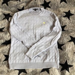 Cable Knit crew neck sweater